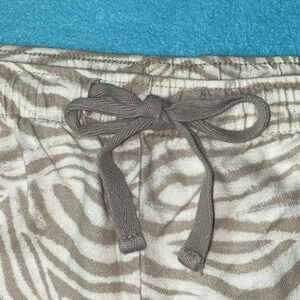 ZEBRA print 2 pockets elastic waistband drawstring size XL